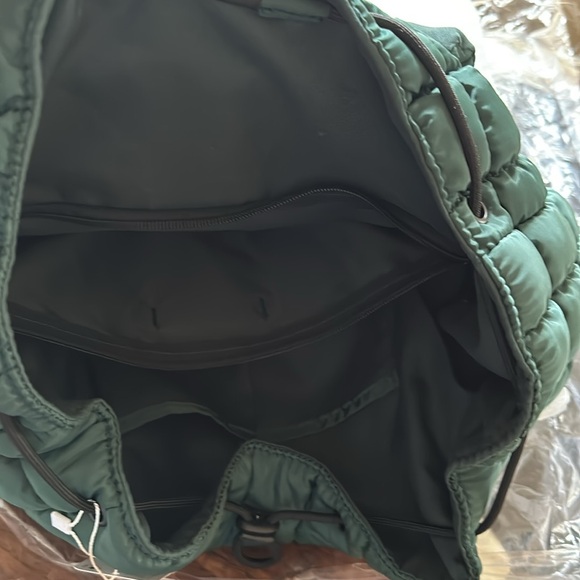 NWT Free People Movement | Quilted Hiker Backpack In Teal/Turquoise - Picture 11 of 16